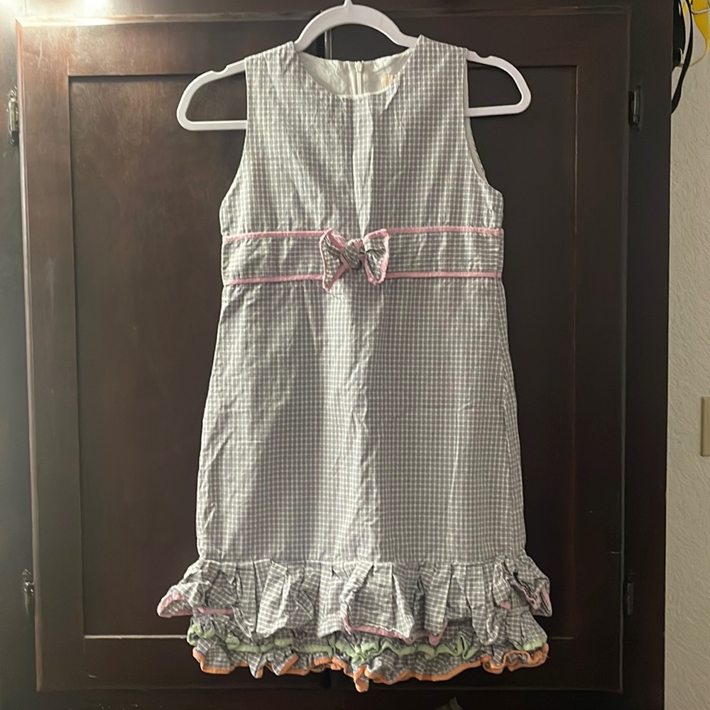 Children’s Place black and white checker dress size 14